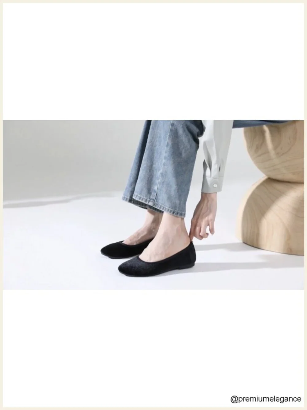 Women's Velvet Ballet Flats Soft Slip On Shoes Dressy Loafers for Work Wedding